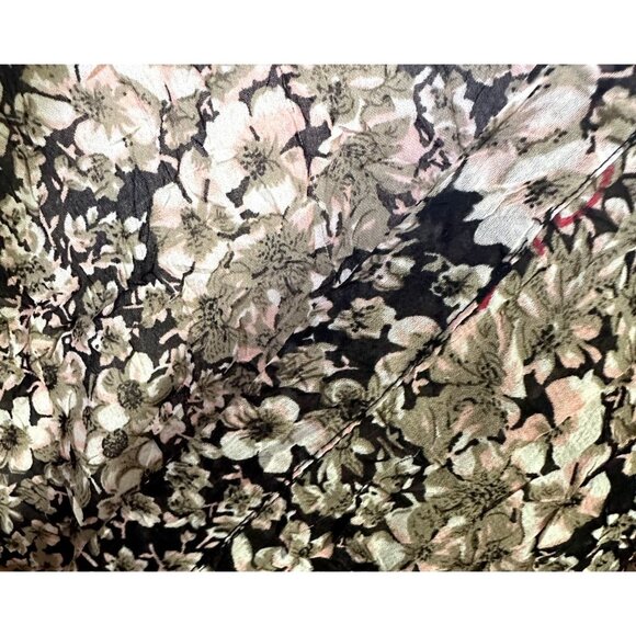 ANTHROPOLOGIE Staring At Stars Black Dark Floral Kimono Open Cardigan Boho Small - Picture 9 of 9